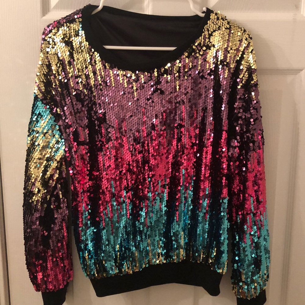 contrast sequence sweatshirt